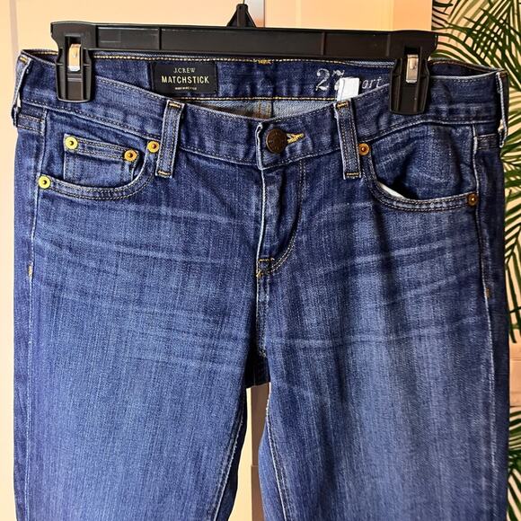 J Crew Women’s Matchstick Skinny Jeans Dark Wash Size 27 Short - Picture 4 of 10